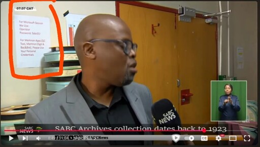 Remember not to broadcast your login credentials on national television